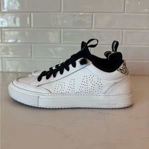 P448 White and Black Sneakers